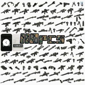 Large Huge lot of 110 pcs guns accessory weapon pack for mini figures